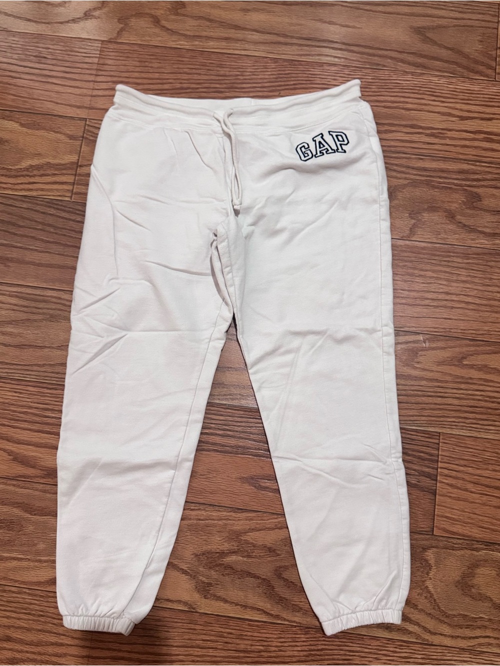 GAP Cream Jogger Sweatpants